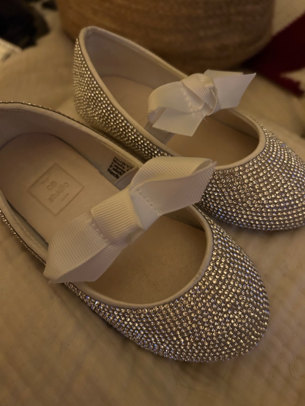 Glitter ballet shoes